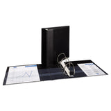 Avery® Heavy-Duty Non-View Binder with DuraHinge and Locking One Touch EZD Rings, 3 Rings, 4" Capacity, 11 x 8.5, Black (AVE79984) Each