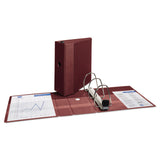 Avery® Heavy-Duty Non-View Binder with DuraHinge, Three Locking One Touch EZD Rings and Thumb Notch, 5" Capacity, 11 x 8.5, Maroon (AVE79366) Each