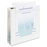 Avery® Heavy-Duty Non Stick View Binder with DuraHinge and Slant Rings, 3 Rings, 3" Capacity, 11 x 8.5, White, (5604) (AVE05604) Each