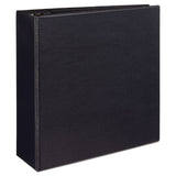 Avery® Durable View Binder with DuraHinge and EZD Rings, 3 Rings, 4" Capacity, 11 x 8.5, Black, (9800) (AVE09800) Each