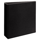 Avery® Durable View Binder with DuraHinge and EZD Rings, 3 Rings, 3" Capacity, 11 x 8.5, Black, (9700) (AVE09700) Each