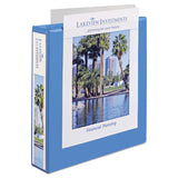 Avery® Heavy-Duty Non Stick View Binder with DuraHinge and Slant Rings, 3 Rings, 1.5" Capacity, 11 x 8.5, Light Blue, (5401) (AVE05401) Each