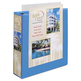 Avery® Heavy-Duty Non Stick View Binder with DuraHinge and Slant Rings, 3 Rings, 2" Capacity, 11 x 8.5, Light Blue, (5501) (AVE05501) Each