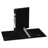 Avery® Mini Size Durable View Binder with Round Rings, 3 Rings, 1" Capacity, 8.5 x 5.5, Black (AVE17167) Each