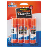 Elmer's® Washable School Glue Sticks, 0.24 oz, Applies and Dries Clear, 4/Pack (EPIE542) Pack of 4