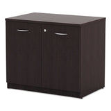 Alera® Alera Valencia Series Storage Cabinet, 34.13w x 22.78d x 29.5h, Espresso (ALEVA613622ES) Each