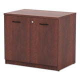 Alera® Alera Valencia Series Storage Cabinet, 34.13w x 22.78d x 29h, Medium Cherry (ALEVA613622MC) Each