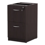 Alera® Alera Valencia Series Full Pedestal File, Left or Right, 2 Legal/Letter-Size File Drawers, Espresso, 15.63" x 20.5" x 28.5" (ALEVA542822ES) Each