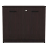 Alera® Alera Valencia Series Storage Cabinet, 34.13w x 22.78d x 29.5h, Mahogany (ALEVA613622MY) Each