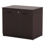 Alera® Alera Valencia Series Storage Cabinet, 34.13w x 22.78d x 29.5h, Mahogany (ALEVA613622MY) Each