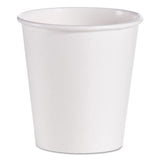 SOLO® Single-Sided Poly Paper Hot Cups, 10 oz, White, 1,000/Carton (SCC510W) Case of 1000