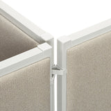 HON® Verse Quick Connect 90 Degree Connecting Hardware, Gray, 2/Pack (BSXQC90GY) Pack of 2