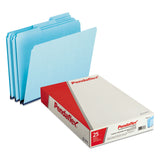 Pendaflex® Pressboard Expanding File Folders, 1/3-Cut Tabs: Assorted, Legal Size, 1" Expansion, Blue, 25/Box (PFX9300T13) Box of 25