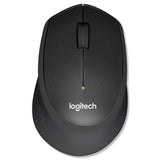 Logitech® M330 Silent Plus Mouse, 2.4 GHz Frequency/33 ft Wireless Range, Right Hand Use, Black (LOG910004905) Each