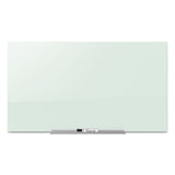 Quartet® InvisaMount Magnetic Glass Marker Board, 50 x 28, White Surface (QRTG5028IMW) Each