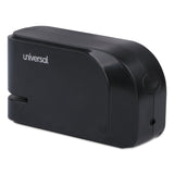 Universal® Half-Strip Electric Stapler with Staple Channel Release Button, 20-Sheet Capacity, Black (UNV43120) Each