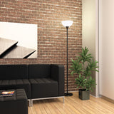 Alera® Floor Lamp, 71" High, Translucent Plastic Shade, 11.25w x 11.25d x 71h, Matte Black (ALELMPF72B) Each