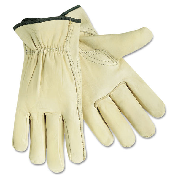 MCR™ Safety Full Leather Cow Grain Gloves, X-Large, 1 Pair (CRW3211XL)