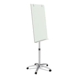 Quartet® Infinity Glass Mobile Presentation Easel, 3 ft x 2 ft, Silver/White (QRTECM32G) Each