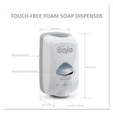 GOJO® TFX Touch-Free Automatic Foam Soap Dispenser, 1,200 mL, 4.1 x 6 x 10.6, Gray (GOJ274012) Each