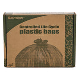 Stout® by Envision™ Controlled Life-Cycle Plastic Trash Bags, 13 gal, 0.7 mil, 24" x 30", White, 120/Box (STOG2430W70) Box of 120