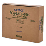 Stout® by Envision™ EcoSafe-6400 Bags, 48 gal, 0.85 mil, 42" x 48", Green, 40/Box (STOE4248E85) Box of 40