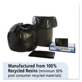 Stout® by Envision™ Total Recycled Content Plastic Trash Bags, 30 gal, 1.3 mil, 30" x 39", Brown/Black, 100/Carton (STOT3039B13) Case of 100