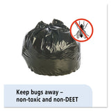 Stout® by Envision™ Insect-Repellent Trash Bags, 45 gal, 2 mil, 40" x 45", Black, 65/Box (STOP4045K20) Box of 65