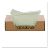 Stout® by Envision™ EcoSafe-6400 Bags, 32 gal, 0.85 mil, 33" x 48", Green, 50/Box (STOE3348E85) Box of 50