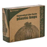 Stout® by Envision™ Controlled Life-Cycle Plastic Trash Bags, 13 gal, 0.7 mil, 24" x 30", White, 120/Box (STOG2430W70) Box of 120