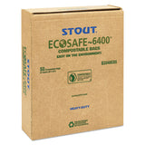 Stout® by Envision™ EcoSafe-6400 Bags, 32 gal, 0.85 mil, 33" x 48", Green, 50/Box (STOE3348E85) Box of 50