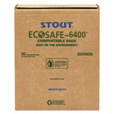 Stout® by Envision™ EcoSafe-6400 Bags, 32 gal, 0.85 mil, 33" x 48", Green, 50/Box (STOE3348E85) Box of 50