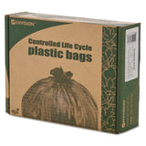 Stout® by Envision™ Controlled Life-Cycle Plastic Trash Bags, 13 gal, 0.7 mil, 24" x 30", White, 120/Box (STOG2430W70) Box of 120