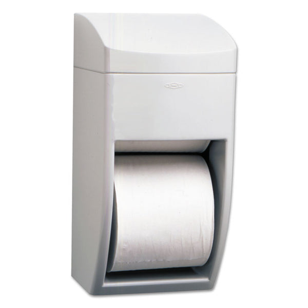 Bobrick Matrix Series Two-Roll Tissue Dispenser, 6.25 x 6.88 x 13.5, Gray (BOB5288)