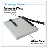 Dahle® Vantage Guillotine Paper Trimmer/Cutter, 15 Sheets, 18" Cut Length, Metal Base, 15.5 x 18.75 (DAH18E) Each