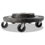 Rubbermaid® Commercial Brute Quiet Dolly, 250 lb Capacity, 18.25" Diameter x 6.63"h, Black (RCP264043BLA) Each
