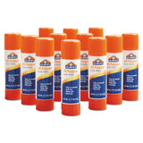 Elmer's® Disappearing Glue Stick, 0.77 oz, Applies White, Dries Clear, 12/Pack (EPIE517) Pack of 12 Sticks