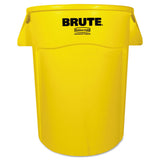 Rubbermaid® Commercial Vented Round Brute Container, 44 gal, Plastic, Yellow (RCP264360YEL) Each