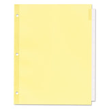 Office Essentials™ Plastic Insertable Dividers, 8-Tab, 11 x 8.5, Clear Tabs, 1 Set (AVE11468) Set of 8