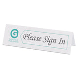 Avery® Medium Embossed Tent Cards, White, 2.5 x 8.5, 2 Cards/Sheet, 50 Sheets/Box (AVE5305) Each