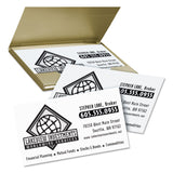 Avery® Clean Edge Business Card Value Pack, Laser, 2 x 3.5, White, 2,000 Cards, 10 Cards/Sheet, 200 Sheets/Box (AVE5870) Box of 2000