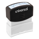 Universal® Message Stamp, ENTERED, Pre-Inked One-Color, Blue (UNV10052) Each