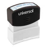 Universal® Message Stamp, E-MAILED, Pre-Inked One-Color, Blue (UNV10058) Each