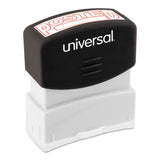 Universal® Message Stamp, POSTED, Pre-Inked One-Color, Red (UNV10065) Each