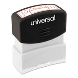 Universal® Message Stamp, PAID, Pre-Inked One-Color, Red (UNV10062) Each