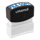 Universal® Message Stamp, FILE COPY, Pre-Inked One-Color, Blue (UNV10104) Each