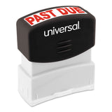Universal® Message Stamp, PAST DUE, Pre-Inked One-Color, Red (UNV10063) Each