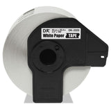 Brother Continuous Paper Label Tape, 2" x 100 ft, Black/White (BRTDK2223) Each