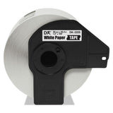 Brother Continuous Paper Label Tape, 1.5" x 100 ft, Black/White (BRTDK2225) Each