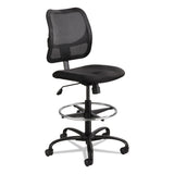 Safco® Vue Series Mesh Extended-Height Chair, Supports Up to 250 lb, 23" to 33" Seat Height, Black Fabric (SAF3395BL) Each